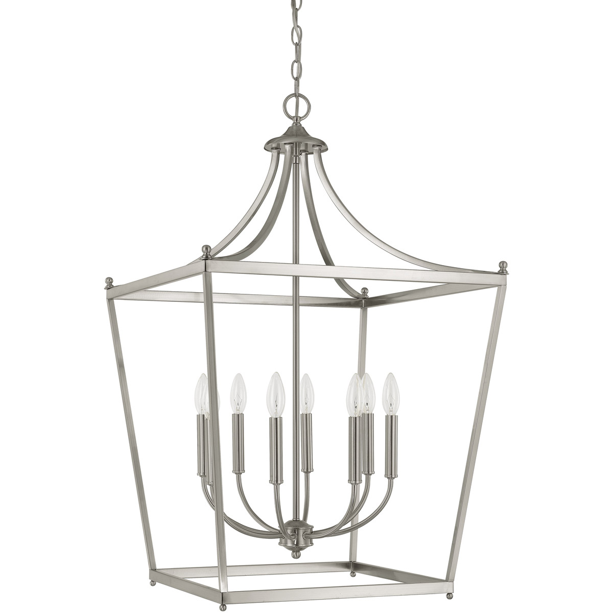 Peckham 8 Light 22 inch Brushed Nickel Foyer Ceiling Light