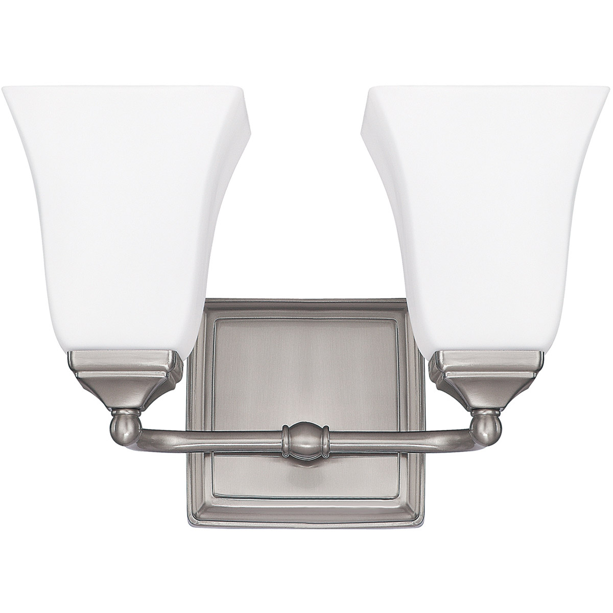 Tatum 2 Light 12.5 inch Brushed Nickel Vanity Light Wall Light