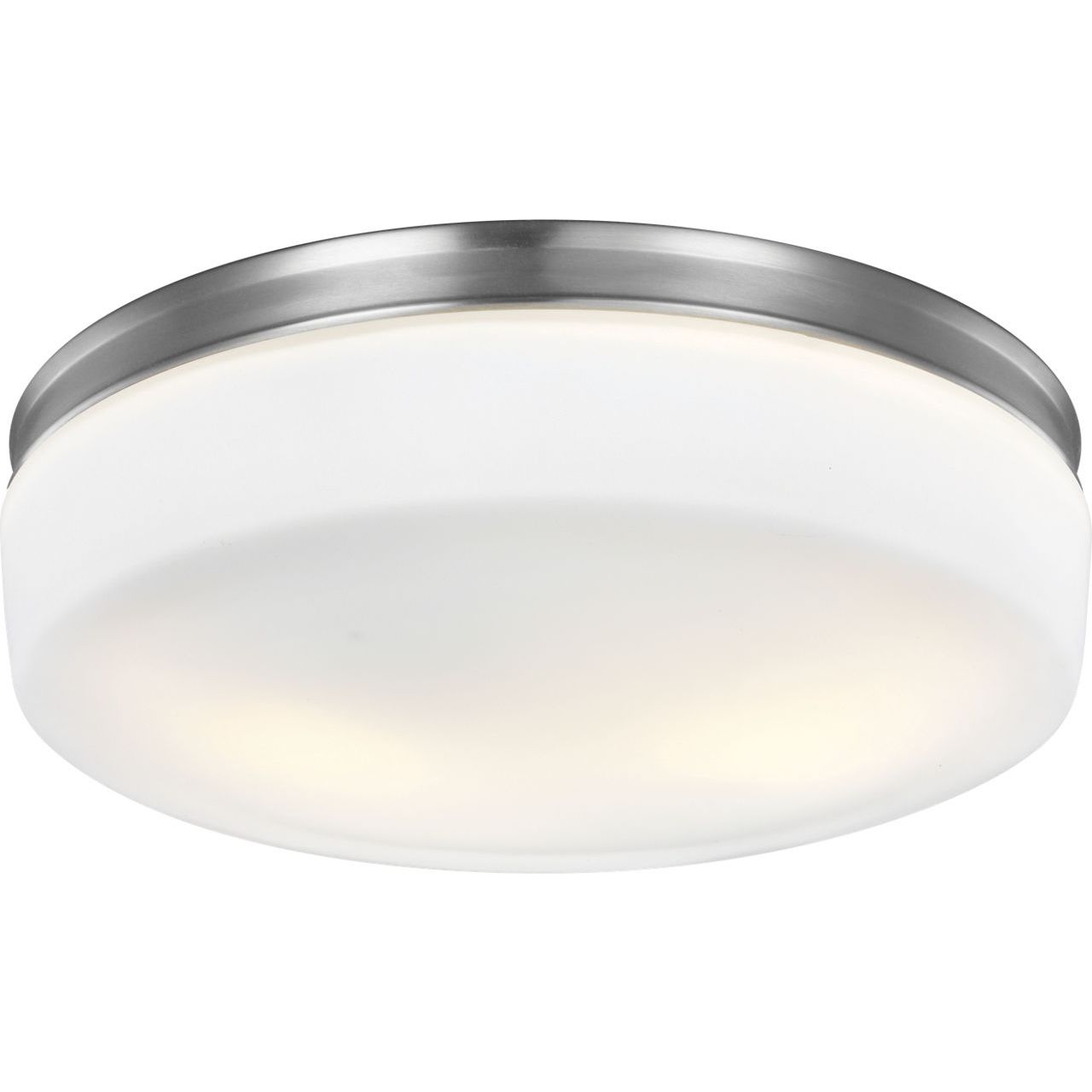 Bovina 2 Light 13.5 inch Satin Nickel Flush Mount Ceiling Light