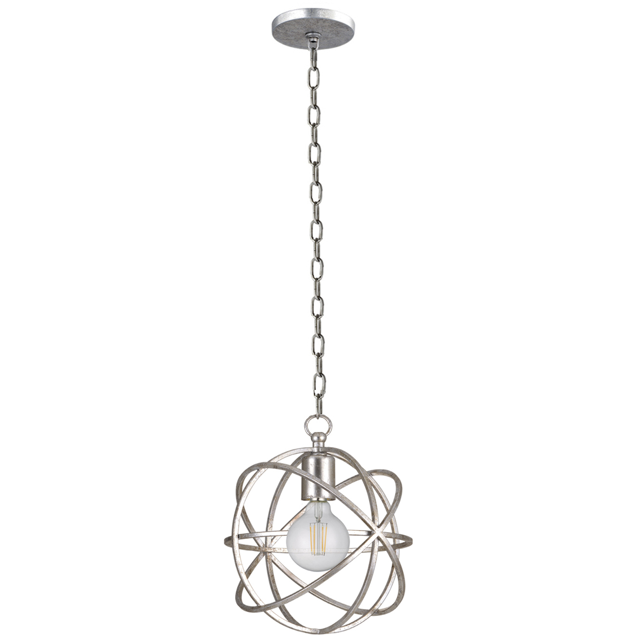 Somma Way 1 Light 9 inch Silver Mini Pendant Ceiling Light
