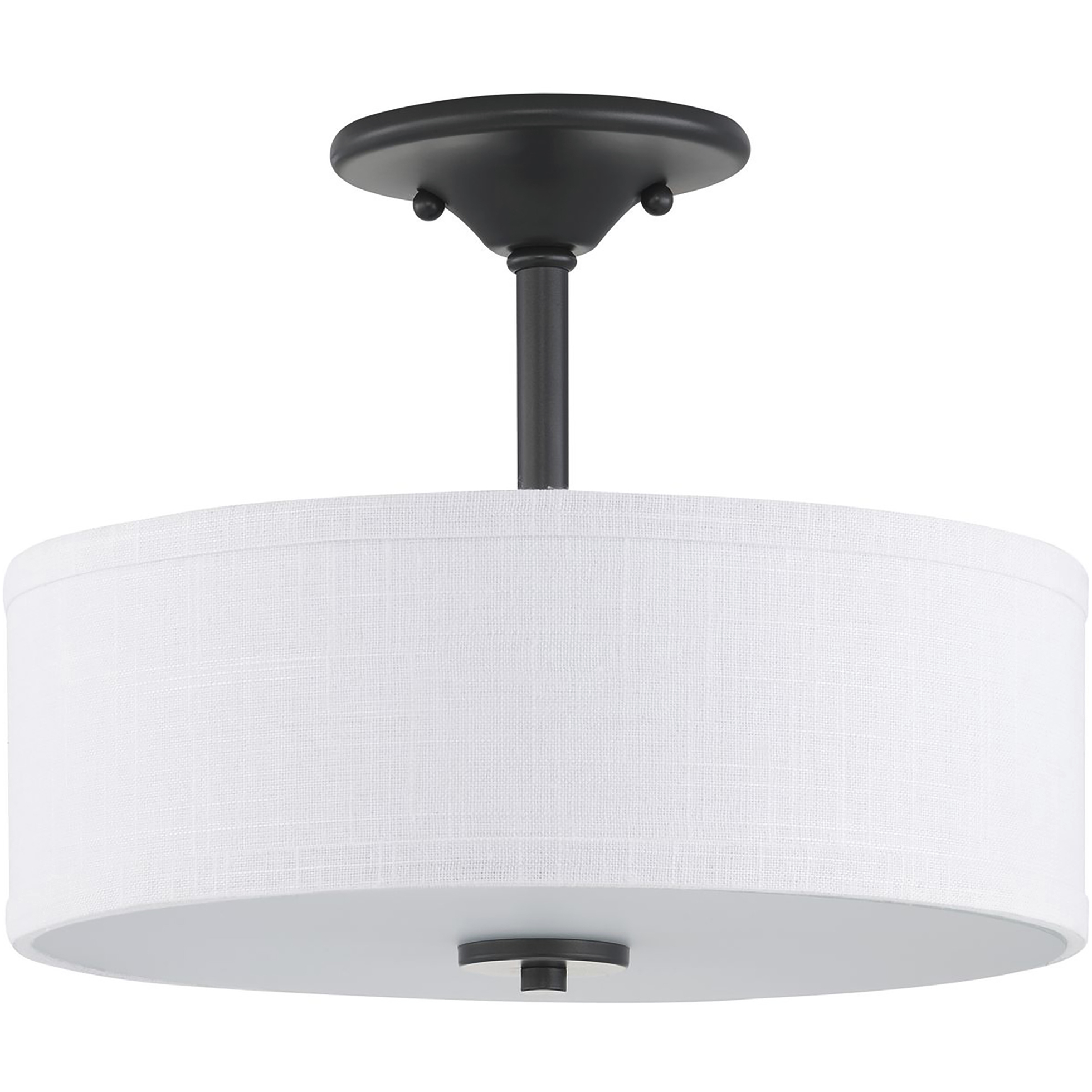 Briscoe 2 Light 13 inch Graphite Semi-Flush Mount Ceiling Light