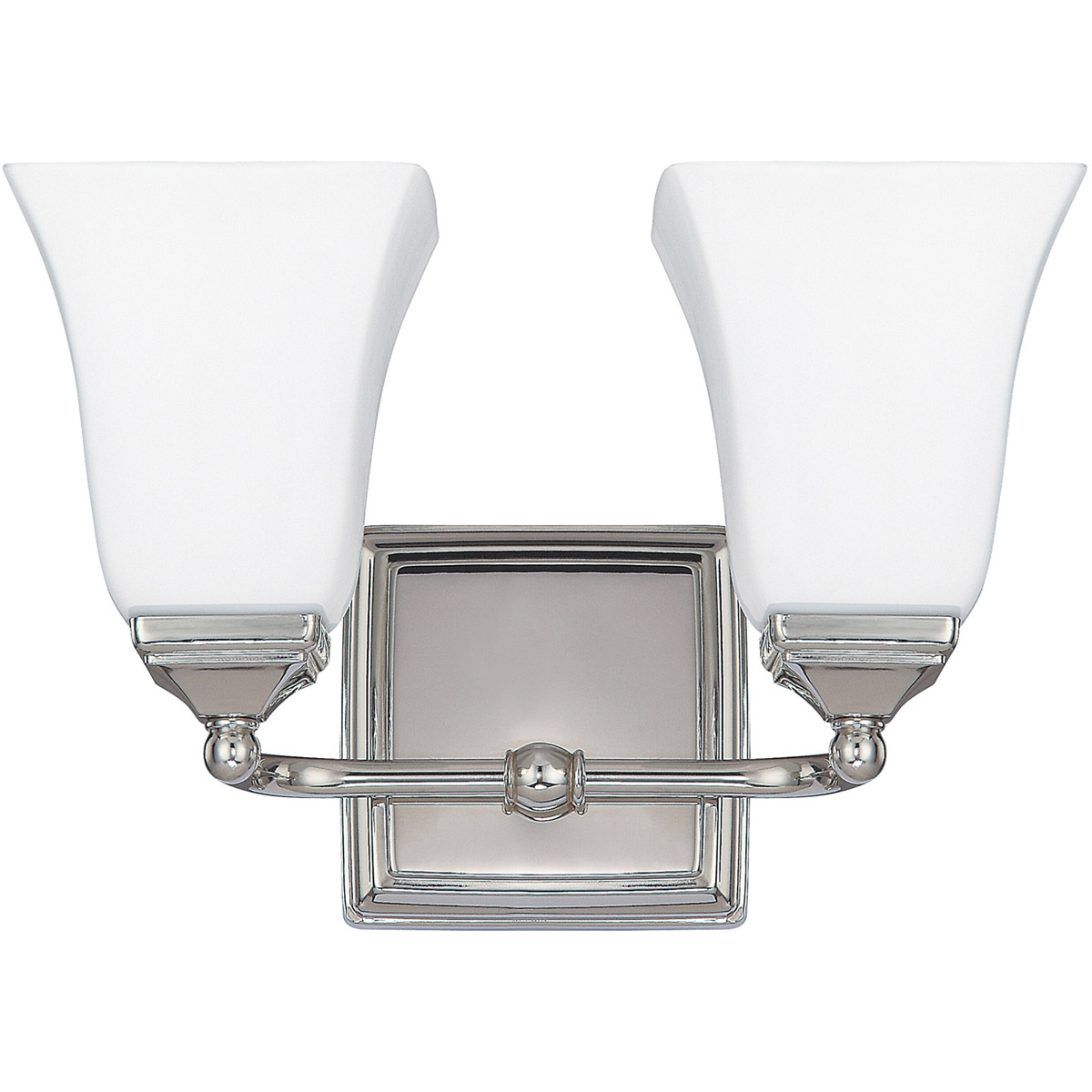 Tatum 2 Light 12.5 inch Polished Nickel Vanity Light Wall Light