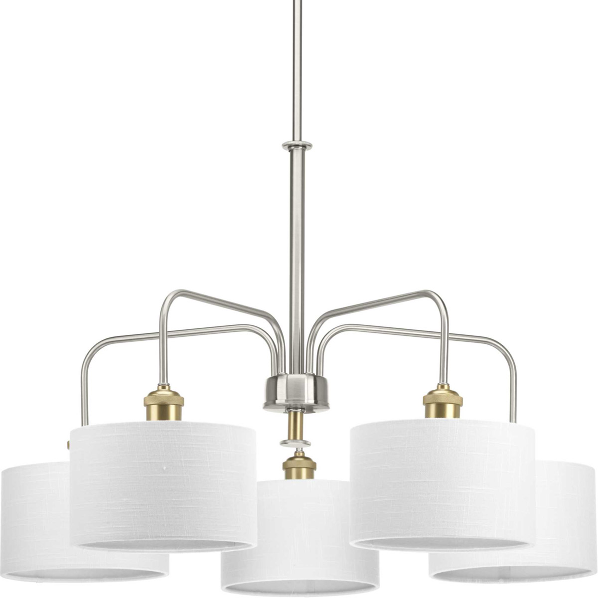 Exeter 5 Light 30 inch Brushed Nickel Chandelier Ceiling Light, Design Series