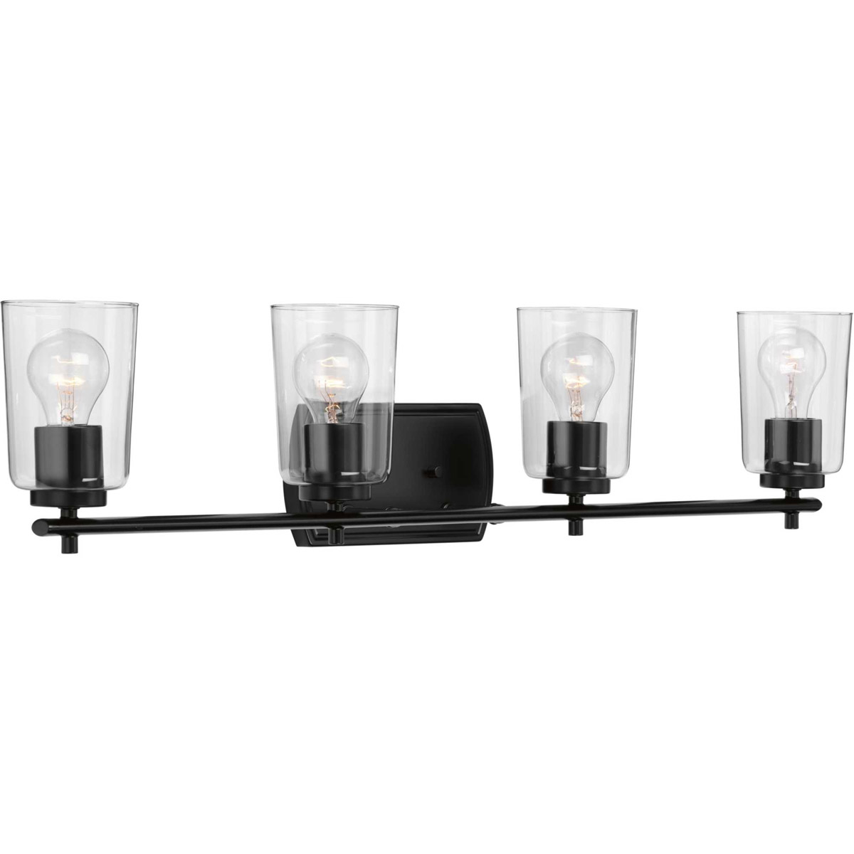 Art 4 Light 32 inch Matte Black Bath Vanity Wall Light