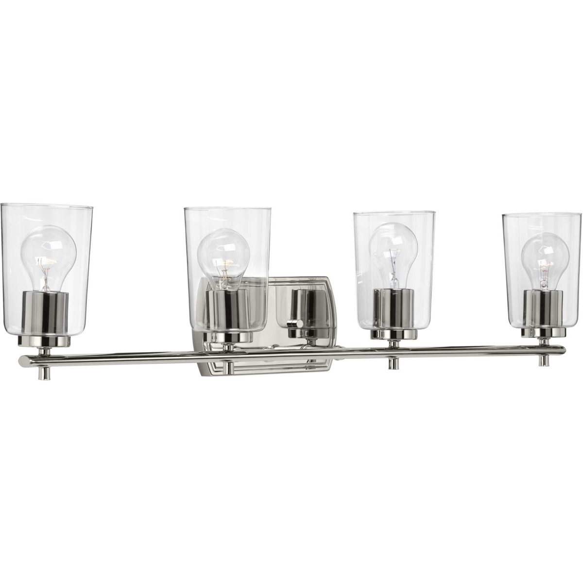 Art 4 Light 32 inch Polished Nickel Bath Vanity Wall Light