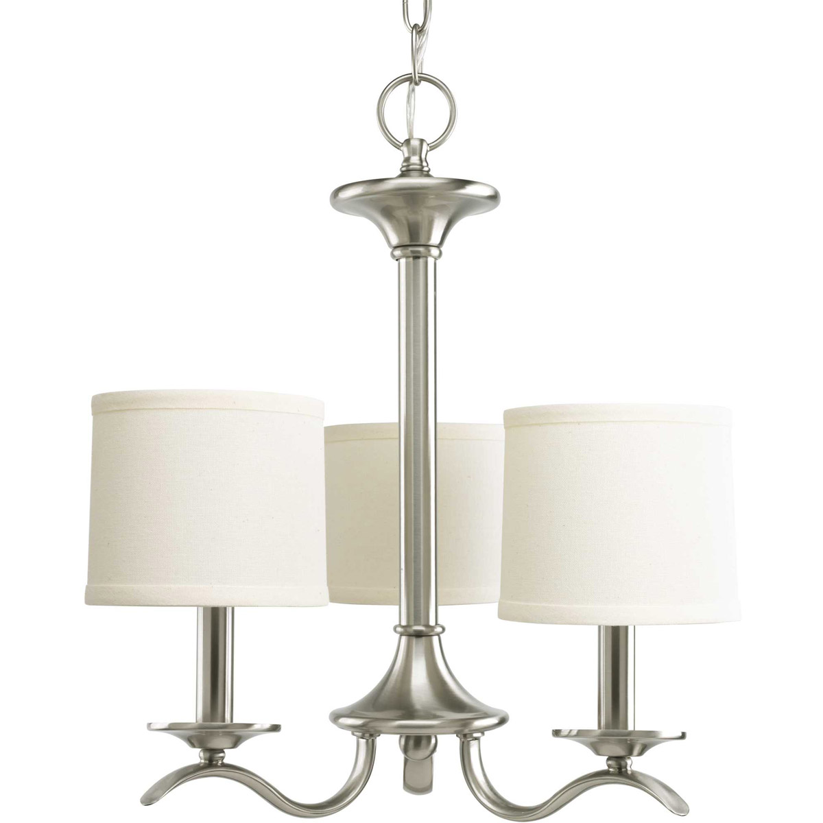 Briscoe 3 Light 16.81 inch Brushed Nickel Chandelier Ceiling Light