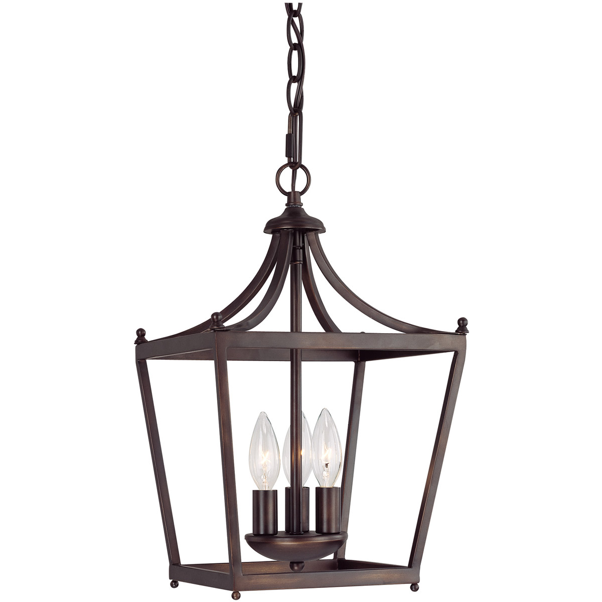 Peckham 3 Light 10.25 inch Burnished Bronze Foyer Ceiling Light