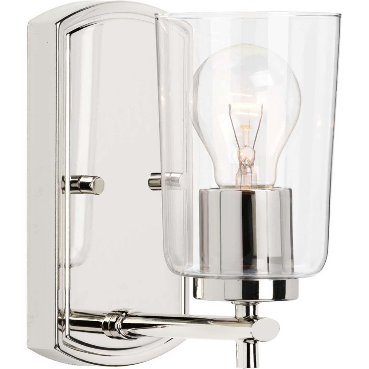 Art 1 Light 5 inch Polished Nickel Bath Vanity Wall Light